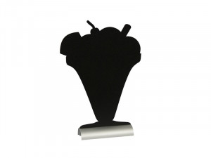 Crna tabla Securit Silhouette sladoled alu-ram 27x25x6cm