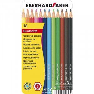 Eberhard Faber boje drvene u metalnoj kutiji 1/12