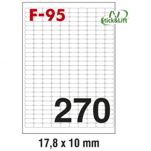 Etikete ILK 17,8x10mm odlepljive pk100L Fornax F-95