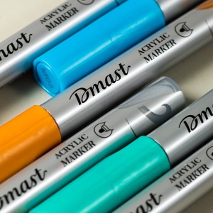 Marker akrilni DELI 1/6 Metalik Boje