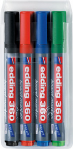 Marker za belu tablu E-360 1,5-3mm, zaobljeni, set 1/4