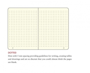 Notebook Softcover Pocket (A6), 123 pages, Dotted, Stone Blue