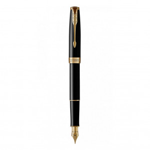 Parker poklon SET Sonet Black GT – Hemijska olovka + Nalivpero