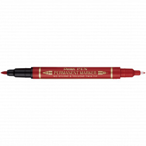 PENTEL marker N-75 TwinTip 0.3/1.2 CRVENI