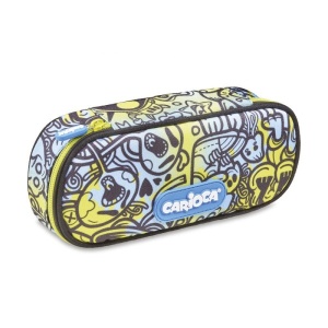 Pernica Carioca Pouch Comics sa zipom plavo-žuta