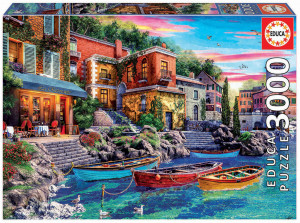 Puzzle Puesta De Sol Como 3000 kom