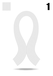 Quilling traka - 01 bela