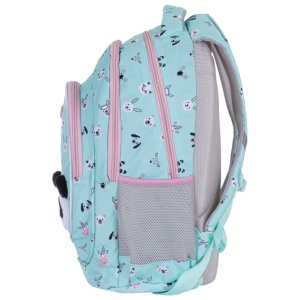 Ranac đački anatomski 3zipa Teddy Panda Astrabag tirkizni