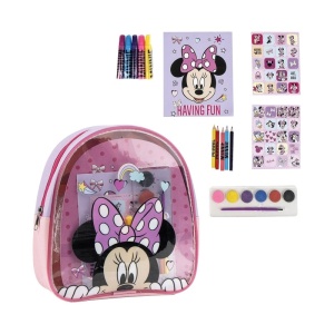 Ranac dečji sa setom za bojenje pk5 Minnie Cerda - Roze