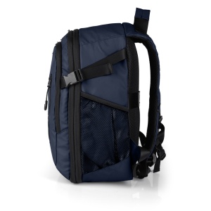Ranac putni za low cost sa 2 odeljka 25x40x20/23 cm 20/23l Plavi