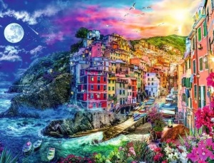 Ravensburger puzzle (slagalice) - Cinqu Terre u bojama1