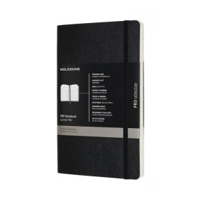 Rokovnik Moleskine Pro black meki povez LG