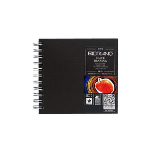Blok drawing book spirala 15x15cm 40L 190g (murillo nero) Fabriano 19001515