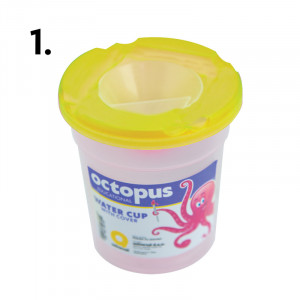 ČaŠa za likovno 8x9cm octopus unl-1841