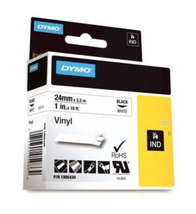 DYMO traka IND 12mm x 5.5m, crna/oranz