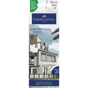 Goldfaber sketch flomaster Faber-Castell Architect 1/6