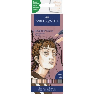 Goldfaber sketch flomaster Faber-Castell Portrait 1/6