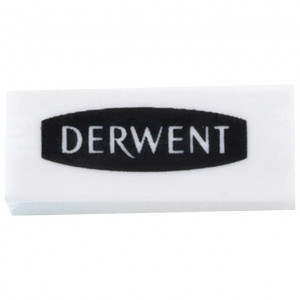 Gumica plastična Derwent bela 1/10