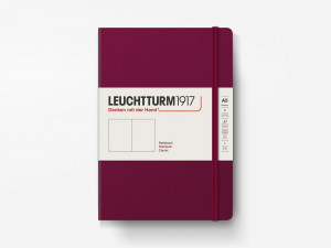 LE NOTEBOOK POCKET A6 HARDCOVER 185 PG RULED PORT RED