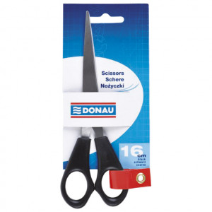 Makaze kancelarijske 16cm Donau 7922001PL-01 crne blister