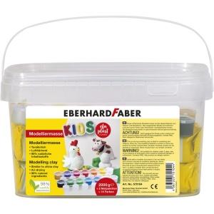 Masa za modeliranje Eberhard Faber-Castell bela 2000g i boje