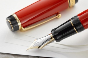 Pilot Custom Urushi Fountain Pen - Vermillion