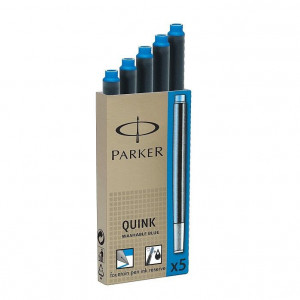 PARKER patrone QUINK Washable Blue 1/5