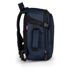 Ranac putni za low cost sa 2 odeljka 25x40x20/23 cm 20/23l Plavi