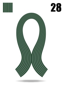 Trake za izradu quilling tehnike Smaragd