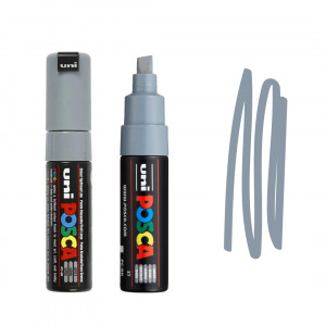 Uni Posca Paint Marker Pen PC-8K - Grey