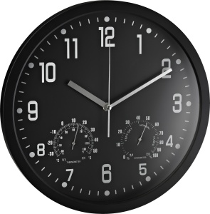 Zidni sat analogni sa termometrom i hidrometrom