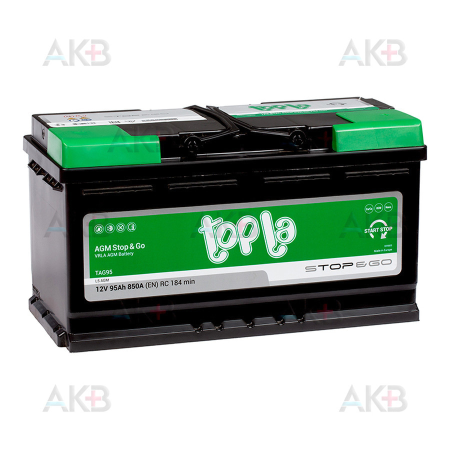 Akumulator 95Ah 850A 114090 Topla AGM Stop & Go