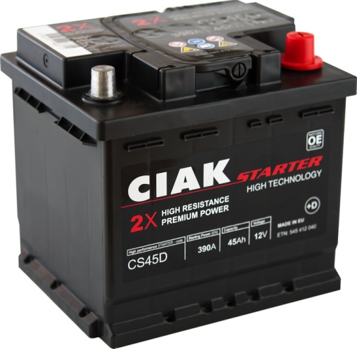 Akumulator 45Ah 390A CS45D CIAK STARTER