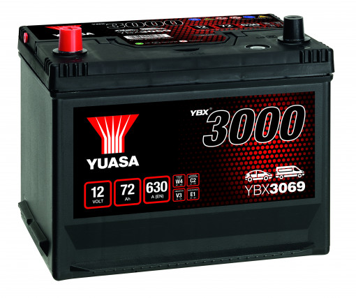 Akumulator 72Ah 630A Yuasa YBX3000 YBX3069