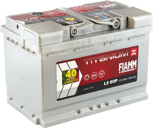 Akumulator 80Ah 730A L380P FIAMM Titanium PRO