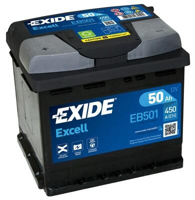 Akumulator 50Ah 450A EB501 Exide Excell