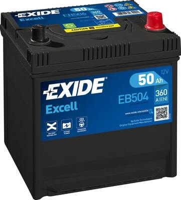 Akumulator 50Ah 360A EB504 Exide Excell