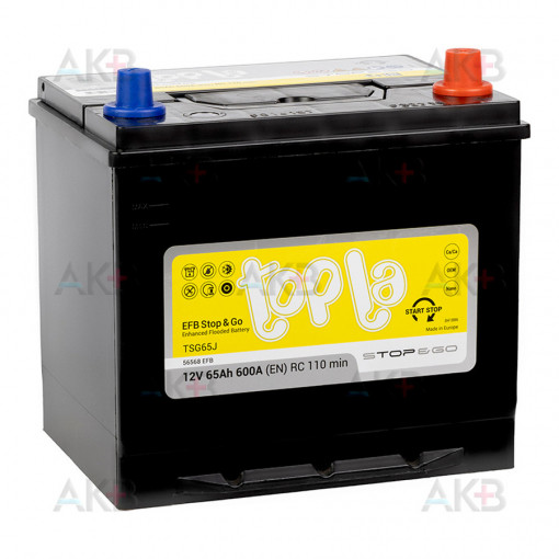 Akumulator 60Ah 600A 112260 Topla EFB Stop & Go