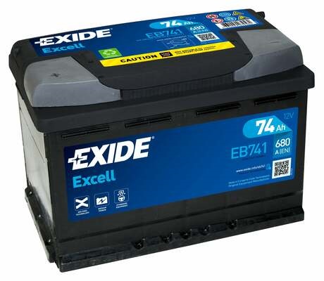Akumulator 74Ah 680A EB741 Exide Excell