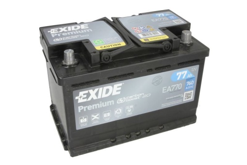 Akumulator 77Ah 760A EA770 Exide Premium