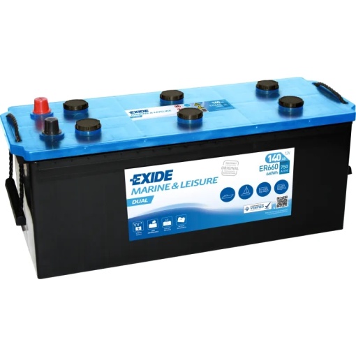 Akumulator 140Ah 750A ER660 Exide Dual