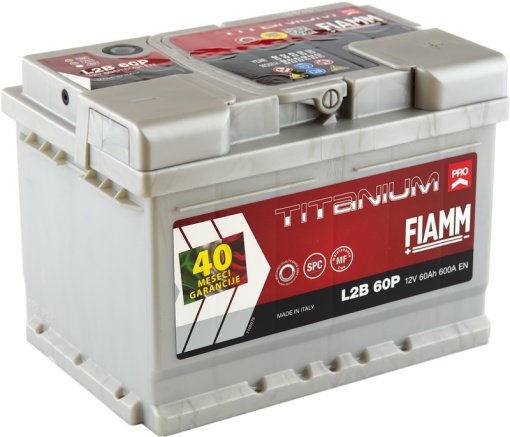 Akumulator 60Ah 600A L2B60P FIAMM Titanium PRO