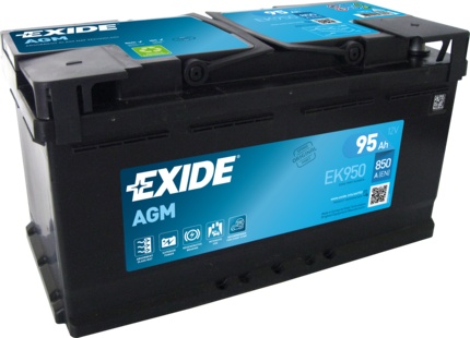 Akumulator 95Ah 850A EK950 Exide AGM