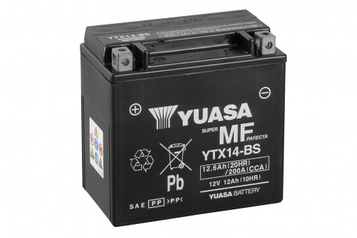 Akumulator 12,6Ah 200A Yuasa Yuasa Auxiliary Backup YTX14-BS(CP)