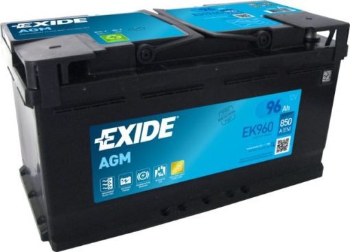 Akumulator 96Ah 850A EK960 Exide AGM