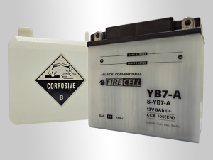 Akumualtor YB7-A 8Ah 100A Firecell AllRide Conventional - Img 2