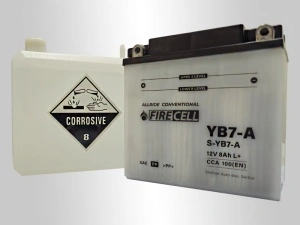 Akumualtor YB7-A 8Ah 100A Firecell AllRide Conventional - Img 2