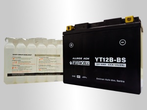 Akumualtor YT12B-BS 10Ah 125A Firecell AllRide AGM - Img 2