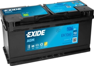 Akumulator 106Ah 950A EK1060 Exide AGM