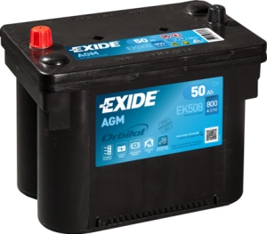 Akumulator 50Ah 800A EK508 Exide AGM